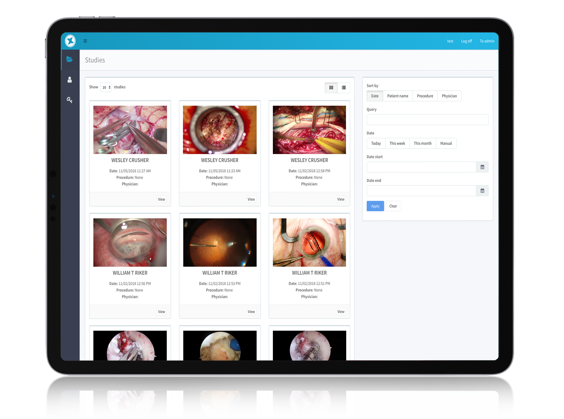 iPad MedXStorage Server